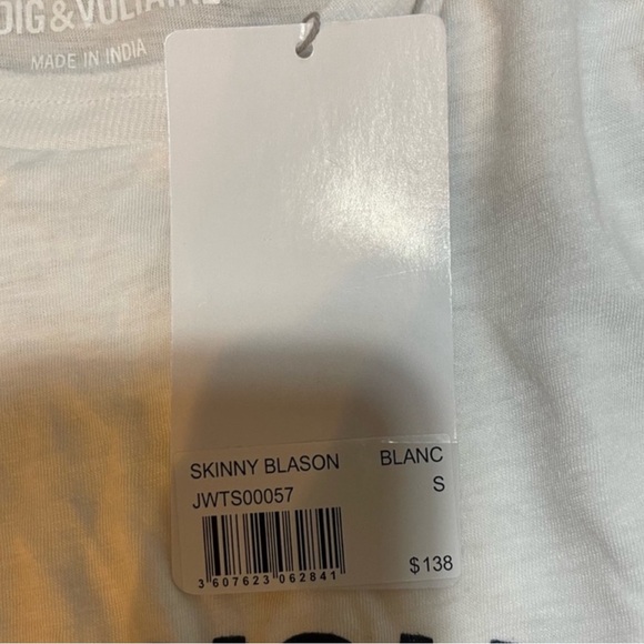 Zadig & Voltaire Skinny Blasson Tee- S,M,L - Picture 7 of 9